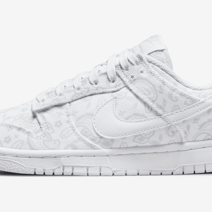 Men's SB Dunk Low White Paisley Shoes