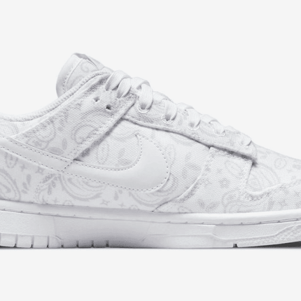 Men's SB Dunk Low White Paisley Shoes