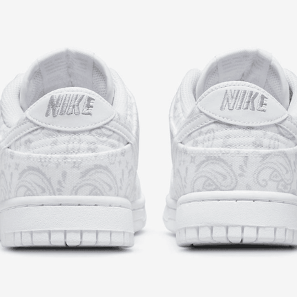 Men's SB Dunk Low White Paisley Shoes