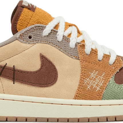 Men's Air Jordan 1 Low OG x Zion Williamson Retro OG Voodoo Shoes