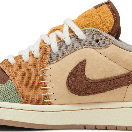 Men's Air Jordan 1 Low OG x Zion Williamson Retro OG Voodoo Shoes