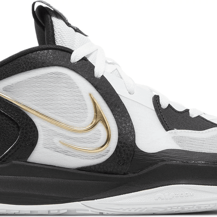 Men's Kyrie Low 5 White Black Metallic Gold Shoes