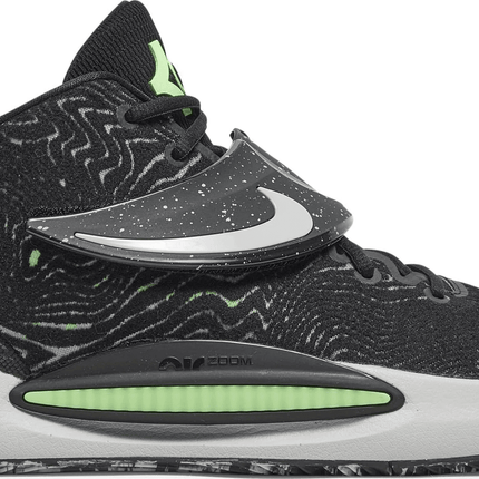 Men's KD 14 Black Lime Glow Shoes