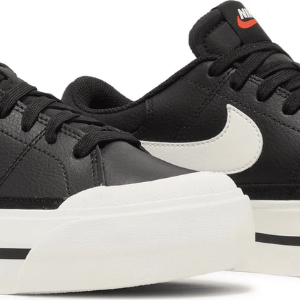 Women's Court Legacy Lift Black Sail Shoes