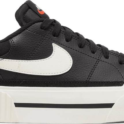 Women's Court Legacy Lift Black Sail Shoes