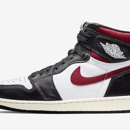 Men's Air Jordan 1 Black White Gym Red Shoes