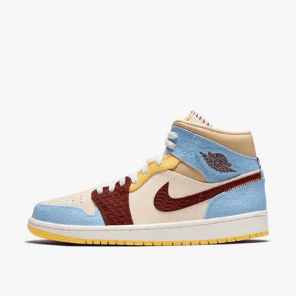 Men's Air Jordan Retro 1 Maison Chateau Rogue Mid Fearless Shoes