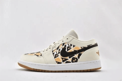 Men's Air Jordan 1 Low Sail Black Shoes