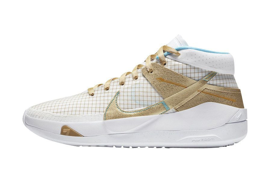 Men's KD 13 EYBL White Gold Shoes