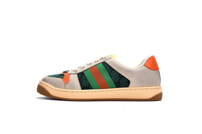 Men's Gucci Screener Green Red Sneaker Shoes