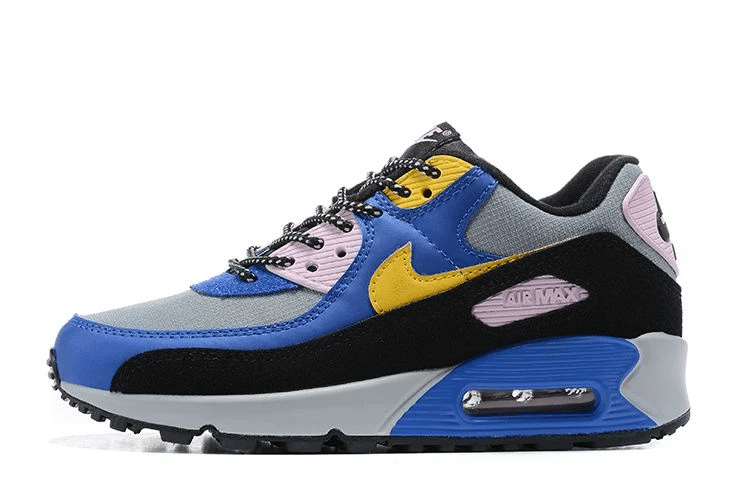 Men's Air Max 90 Blue Yellow Shoes
