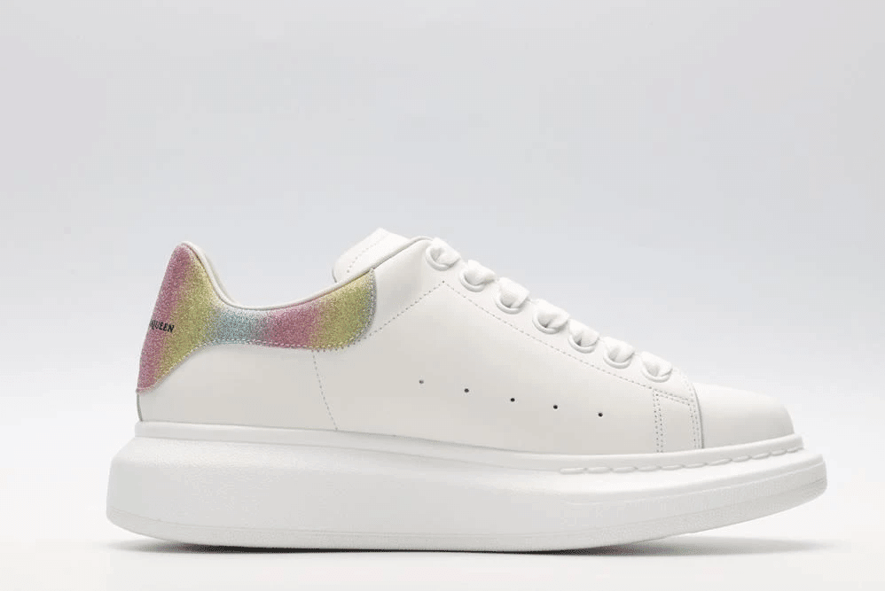 Men's Alexander MCQueen Oversized Sole Leather Sneakers Shoes V6
