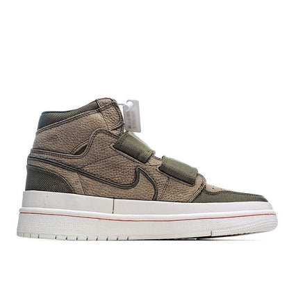 Men's Air Jordan 1 High Double Strap Olive Green Shoes