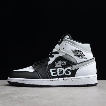 Men's Air Jordan 1 EDG Mid White Shadow Shoes