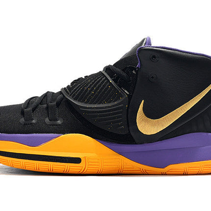 Men's Kyrie 6 Black Purple Yellow Shoes