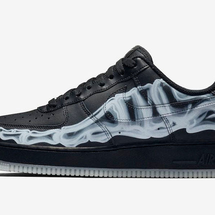 Men's Air Force 1 Black Skeleton Shoes