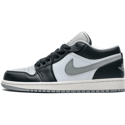 Men's Air Jordan 1 Low Black Smoke Grey Shoes