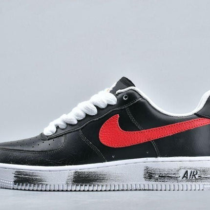 Men's PEACEMINUSONE x Air Force 1 G-Dragon Para Noise Black Red Shoes