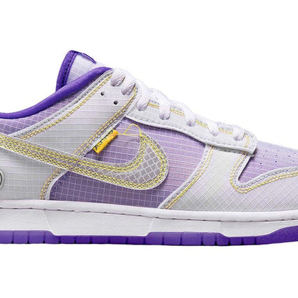 Men's Union La x Dunk Low Passport Pack Grey Purple Shoes