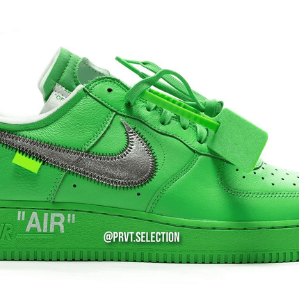Men's New York Brooklyn Museum x Off-White x Air Force 1'07 Low Light Green Spark Shoes