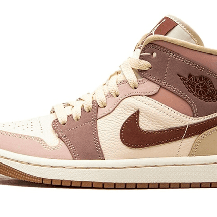 Men's Air Jordan 1 Mid Milk Tea Brown Shoes