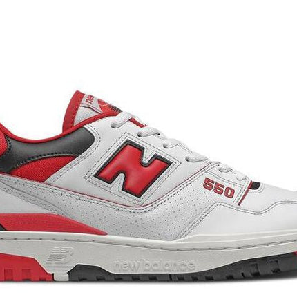 Men's New Balance 550 White Red Shoes