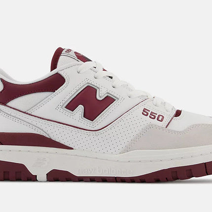 Men's New Balance 550 Burgundy Shoes