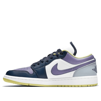 Men's Air Jordan 1 Low SE Mismatched Purple Magenta Shoes