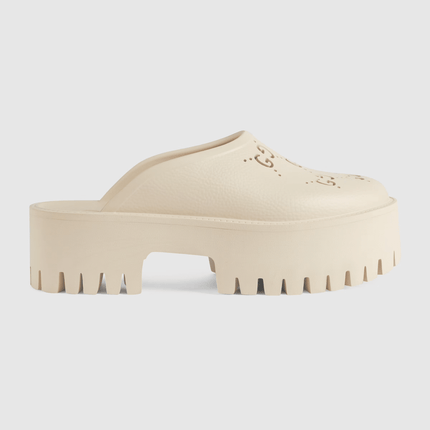 Women's Gucci Platform Perforated G Sandal Shoes
