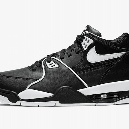 Men's Air Flight 89 Black White Shoes