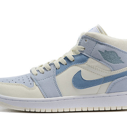 Men's Air Jordan 1 High Light Blue Shoes
