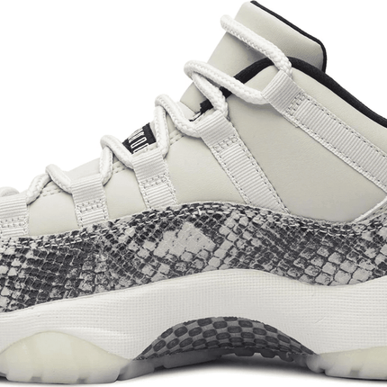 Men's Air Jordan 11 Low Retro Light Bone Snakeskin Shoes