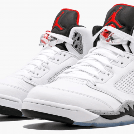 Men's Air Jordan 5 White Cement Shoes