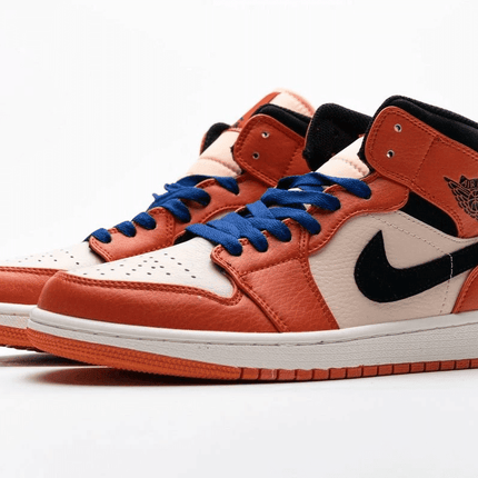 Men's Air Jordan 1 Mid SE Team Orange Shoes