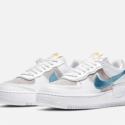 Women's Air Force 1 Shadow White Vast Grey Glacier Ice Shoes