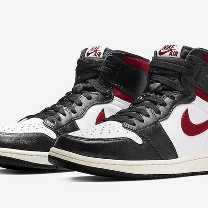 Men's Air Jordan 1 Black White Gym Red Shoes