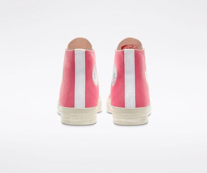 Men's Play Comme Des Garcons X Converse High Top Pink Shoes