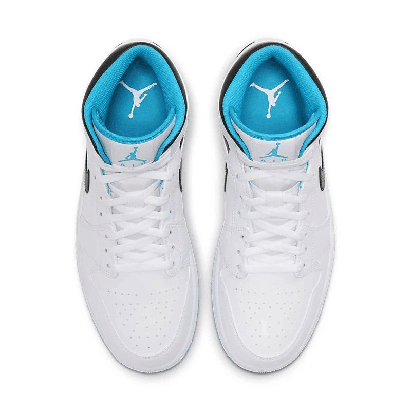Men's Air Jordan 1 Mid Laser Blue Shoes