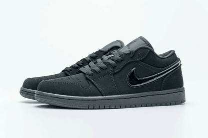 Men's Air Jordan 1 Low Triple Black Shoes