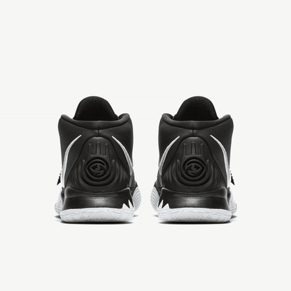 Men's Kyrie 6 Jet Black White Shoes