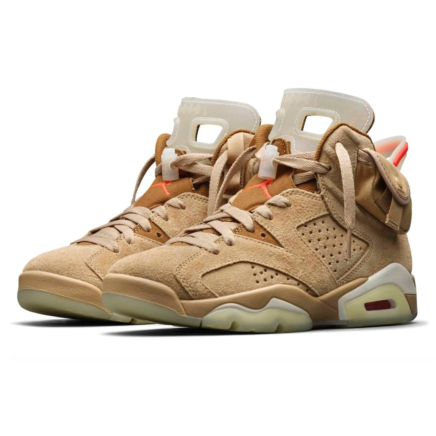 Men's Travis Scott x Air Jordan 6 British Khaki Shoes