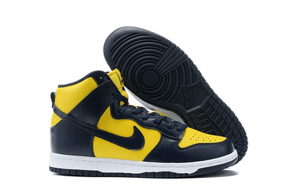 Men's SB Dunk High Yellow Navy Shoes