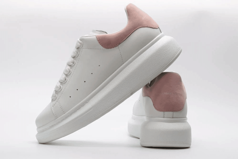 Men's Alexander MCQueen Oversized Sole Leather Sneakers Shoes V4