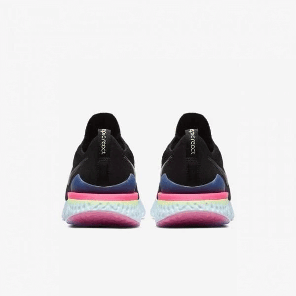 Men's Epic React Flyknit 2 Black Lime Blast Shoes