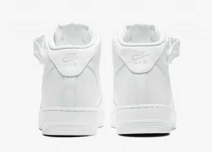Men's Air Force 1 Mid Triple White Shoes