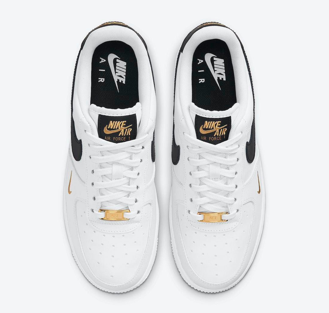 Men's Air Force 1 Gold Embroidered Shoes