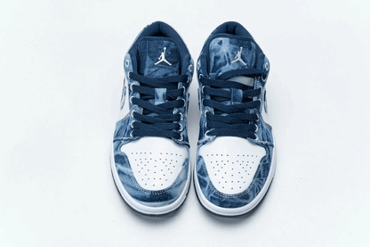 Men's Air Jordan 1 Low SE Washed Denim Shoes