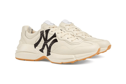 Men's Gucci Rhyton x New York Yankees NY Sneaker Shoes