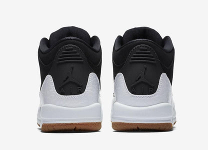 Men's Air Jordan 3 Black White Gum Shoes