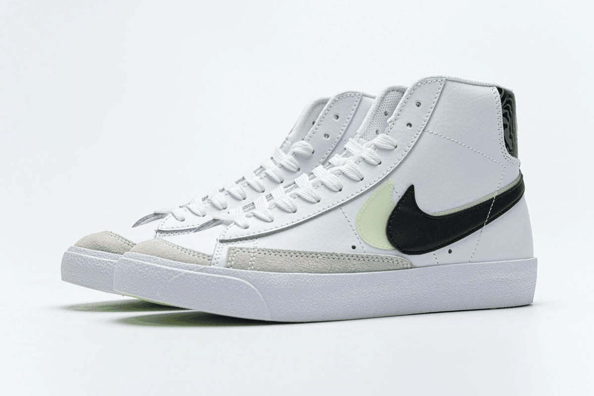 Men's Blazer Mid 77 SE GS Double Swoosh White Vapor Green Shoes